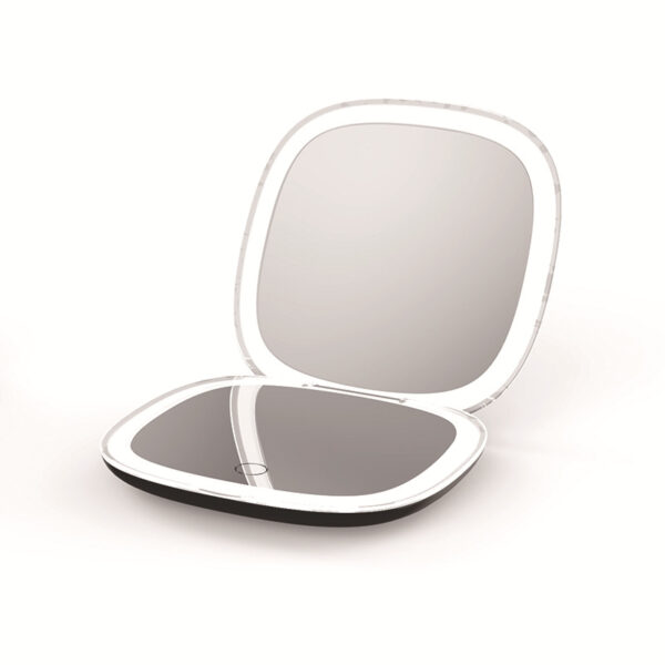 round led compact mirror